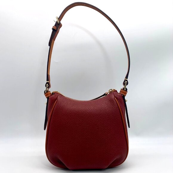 Dooney & Bourke Red Pebble Grain Margo Convertible Crossbody - Picture 2 of 12